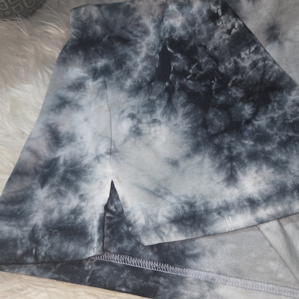 PINK Victoria's Secret Blue And White Tie-Dye 3/4 Sleeve Tee. Size XXL - Picture 9 of 9